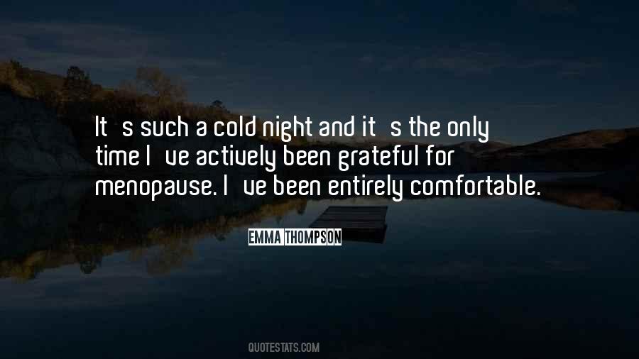 Cold Night Quotes #1767426