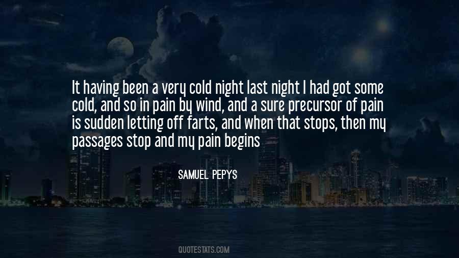 Cold Night Quotes #440790