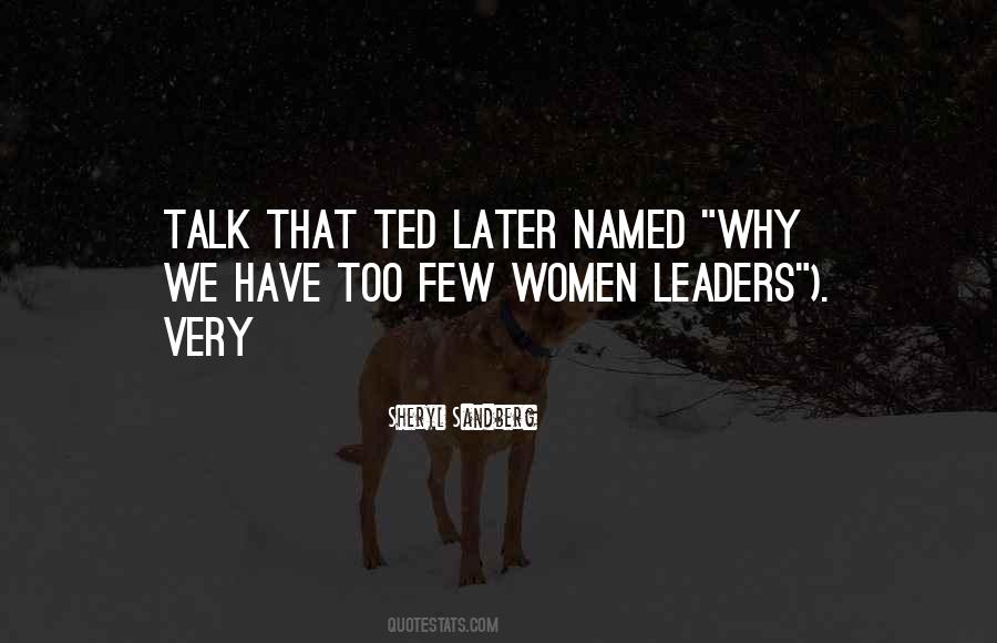 Women As Leaders Quotes #1047934
