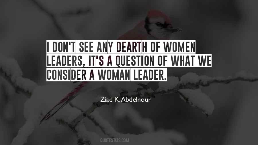 Women As Leaders Quotes #350854