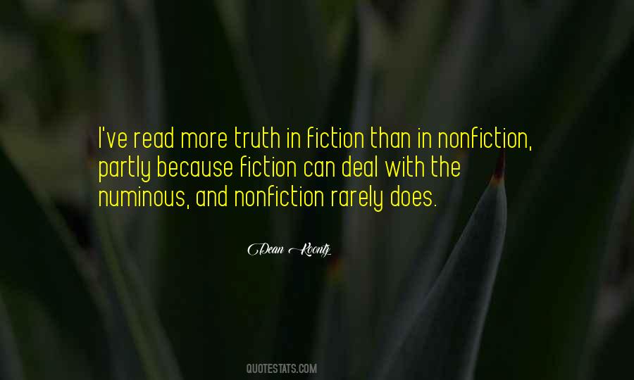 Quotes About Fiction And Nonfiction #1233679