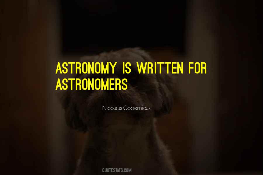 Quotes About Astronomy #1618629