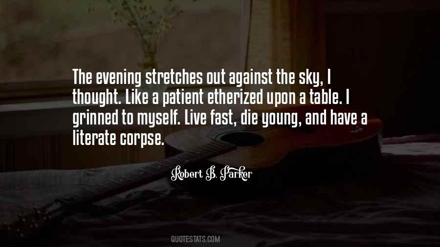 Quotes About Evening Sky #975697