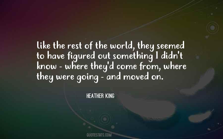 Quotes About Moved On #948057
