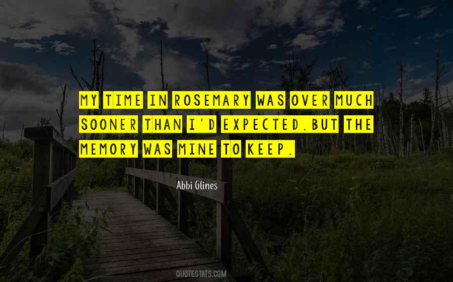 Quotes About Rosemary #1575808