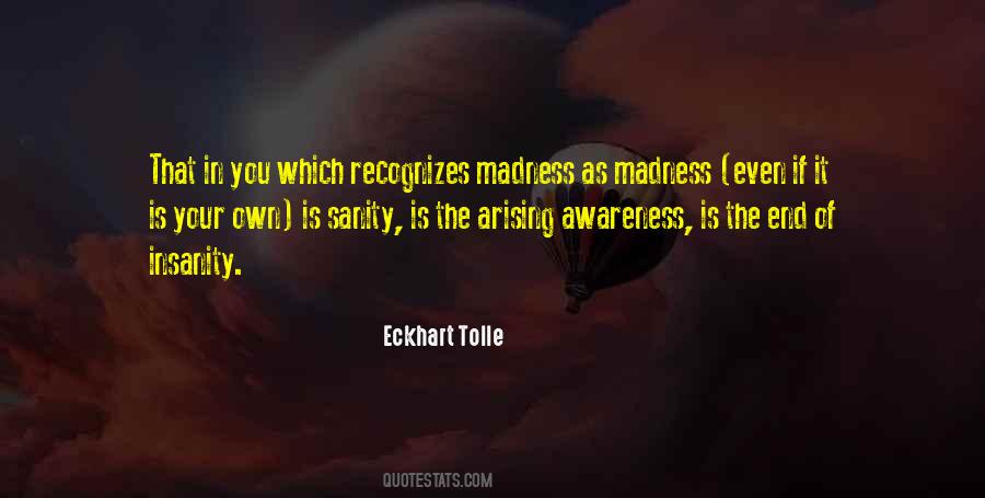 Madness Insanity Quotes #209608