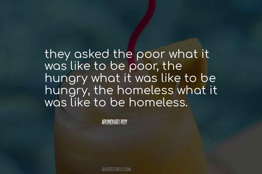Quotes About The Homeless #157973