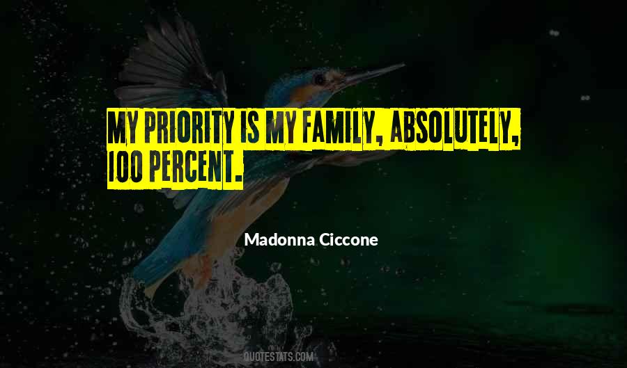 Family Priority Quotes #1765411