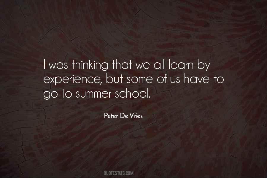 Quotes About Summer School #1161944