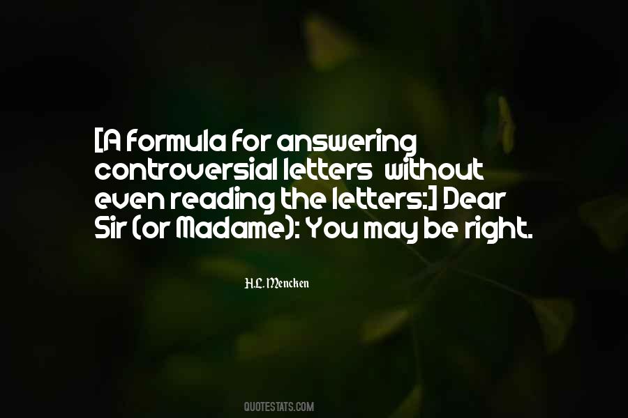 Right Formula Quotes #1680771