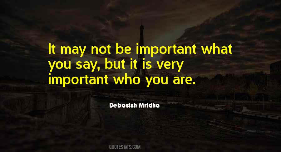 Important What Quotes #1717560