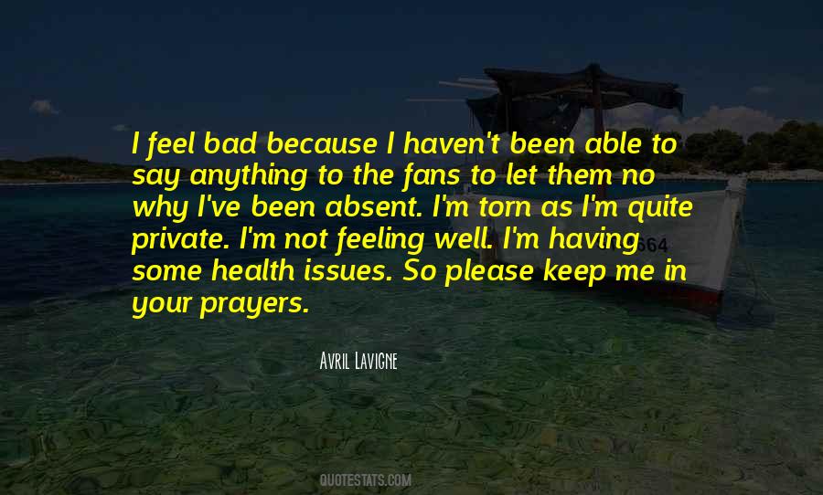 Bad Health Quotes #419680