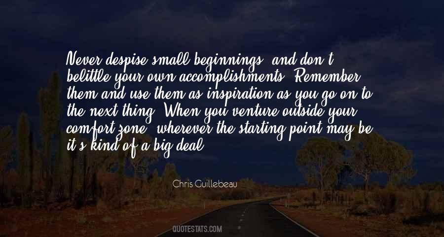 Quotes About Small Accomplishments #1436545