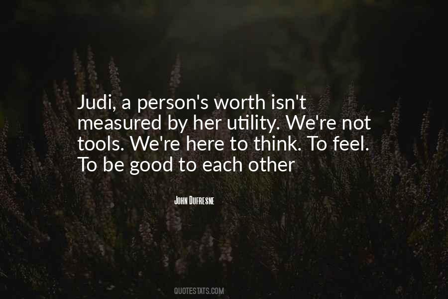 Quotes About A Person's Worth #100438