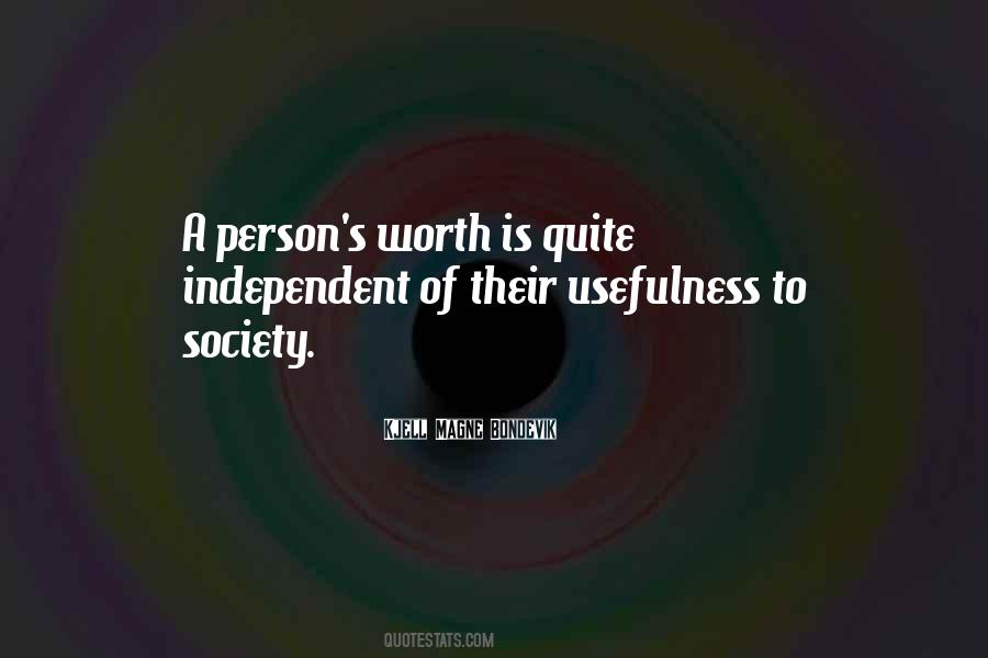 Quotes About A Person's Worth #637650