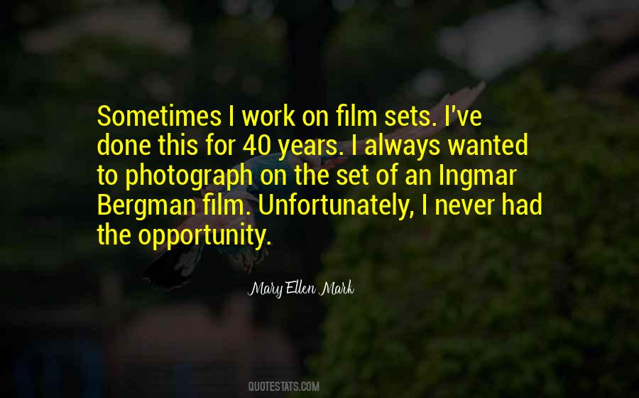 Ingmar Bergman Film Quotes #1317339