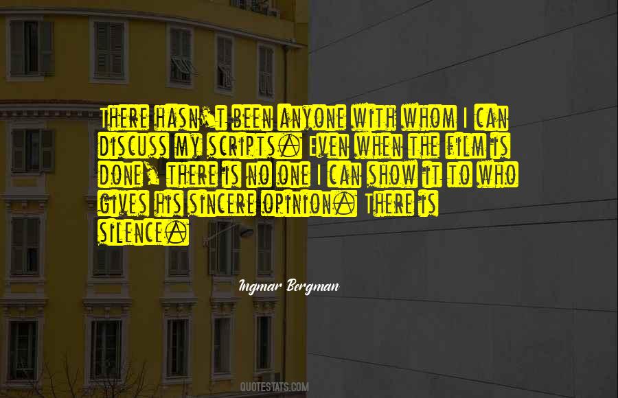Ingmar Bergman Film Quotes #1461139