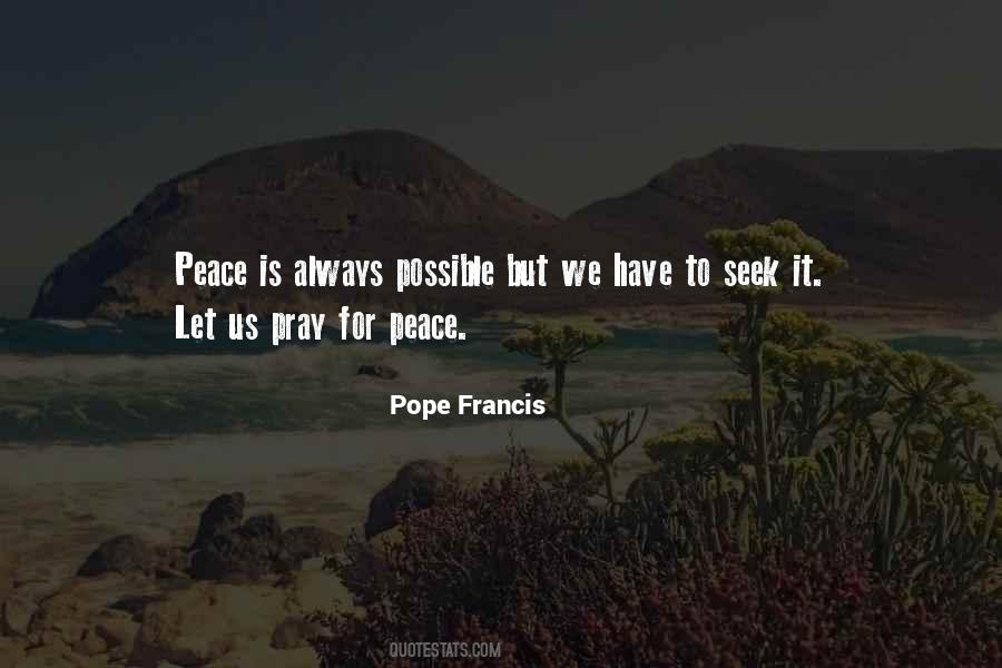 Quotes About Praying For Peace #1442060