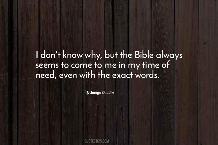 Quotes About Time In The Bible #151322