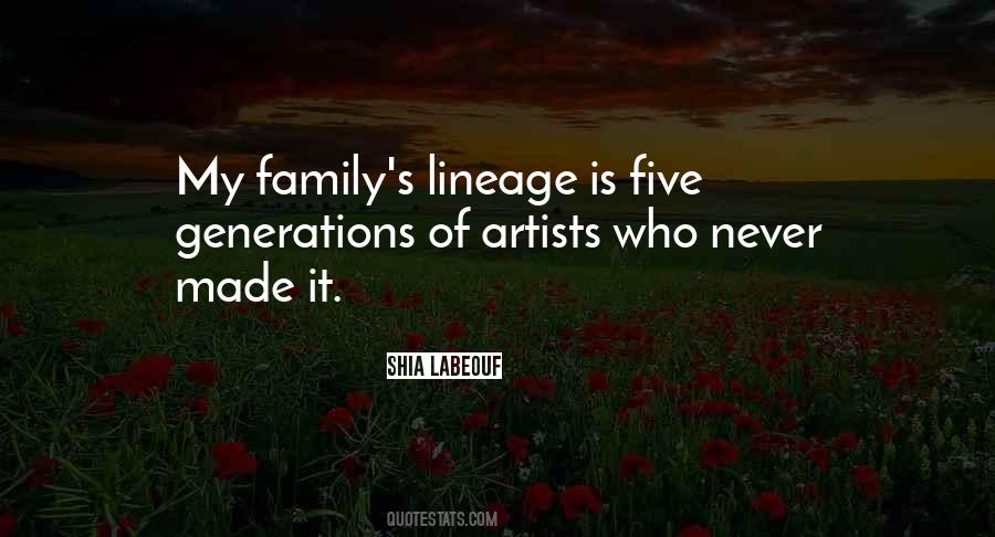 Quotes About Family Lineage #960274