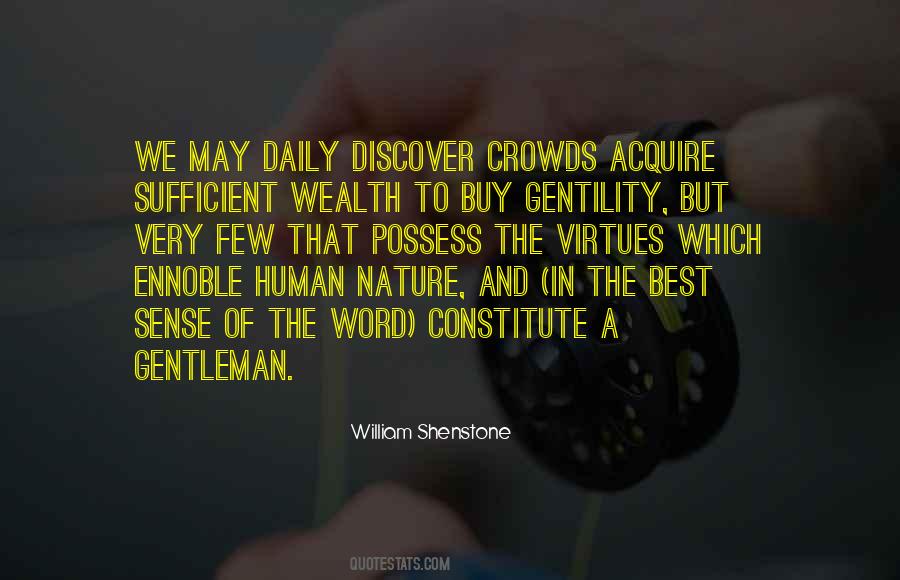 Quotes About Gentility #1571447