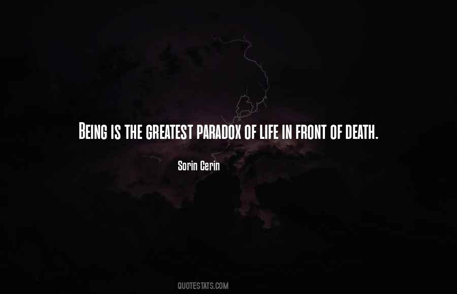 Quotes About Paradox Of Life #1458977
