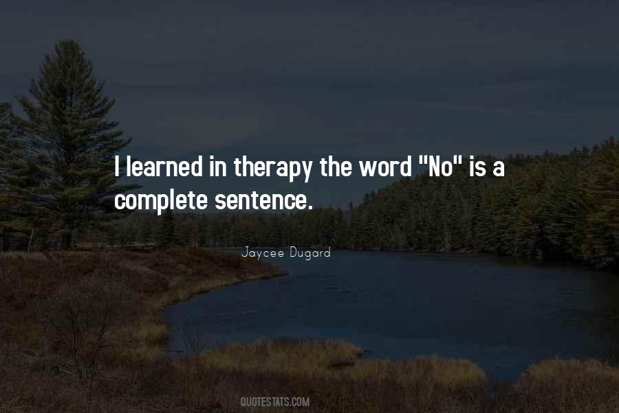 Quotes About The Word No #64657