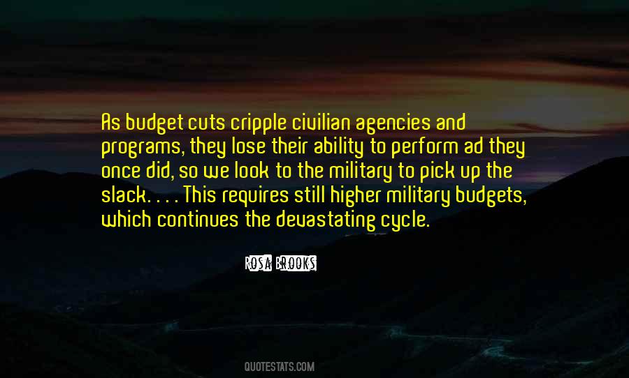 Military Budgets Quotes #668976
