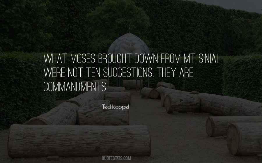 Moses Ten Commandments Quotes #255216