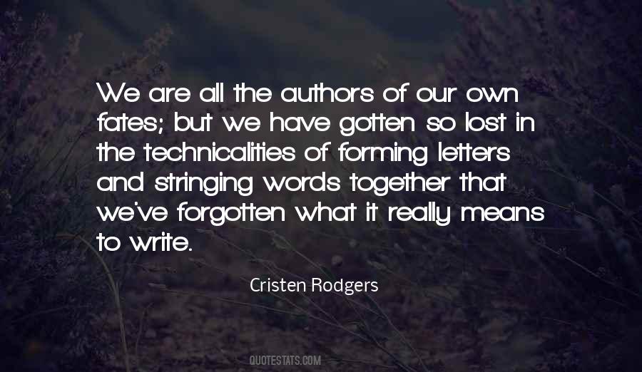Quotes About Words And Letters #1010941