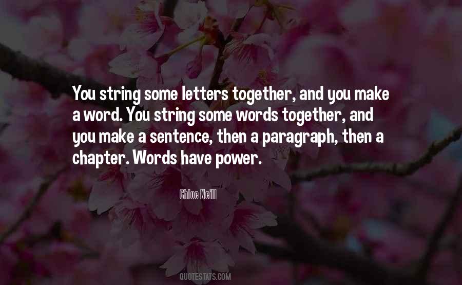 Quotes About Words And Letters #1372813