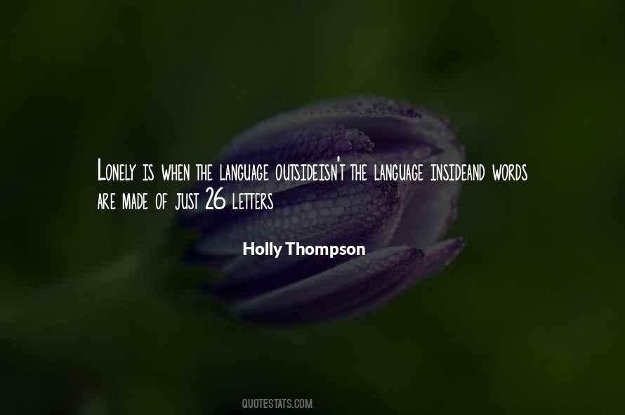 Quotes About Words And Letters #1749717