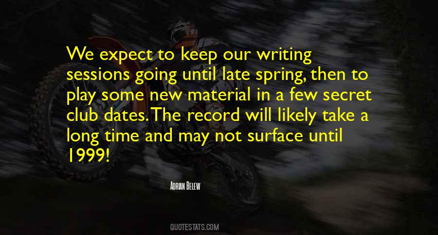 Writing Material Quotes #204017
