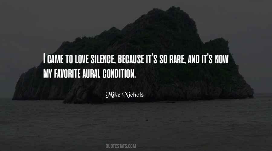 Love And Silence Quotes #424428