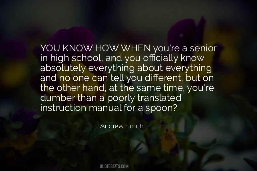 Quotes About Time In High School #916727