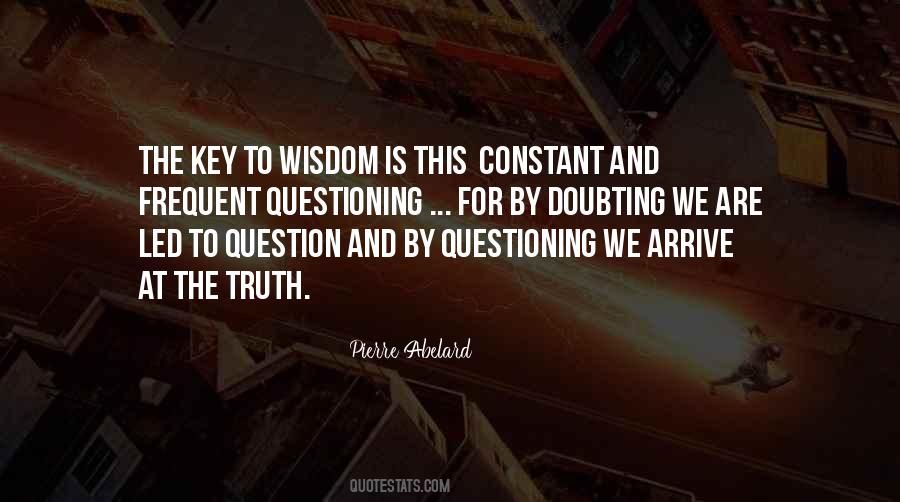 Key To Wisdom Quotes #1412631