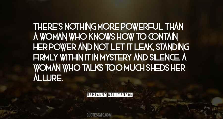 Quotes About Mystery Woman #123948