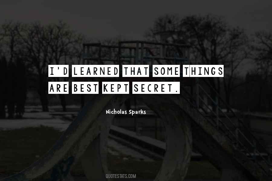 Best Kept Secrets Quotes #1313516