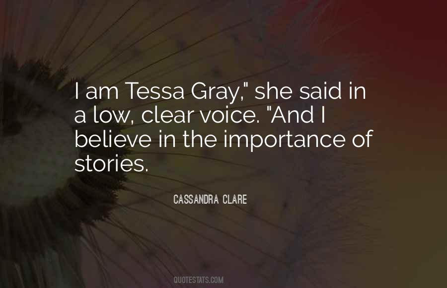 Quotes About Tessa Gray #279214