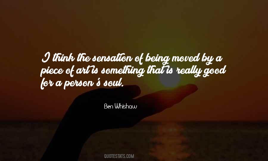 Being Moved Quotes #1338289