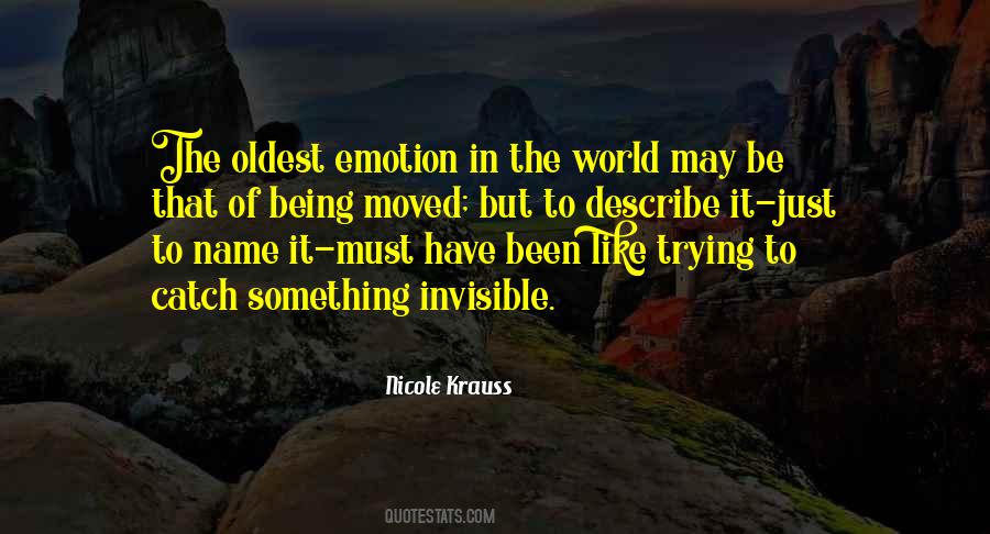 Being Moved Quotes #220868