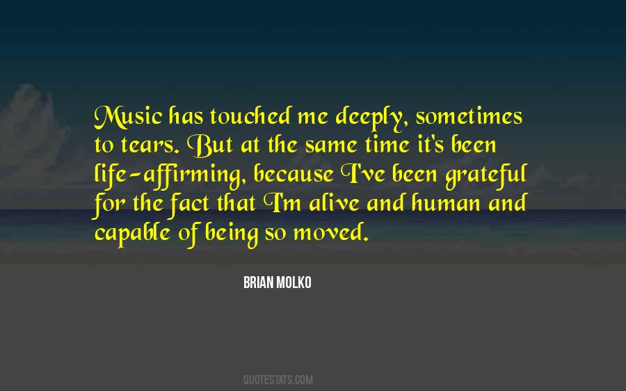 Being Moved Quotes #601678
