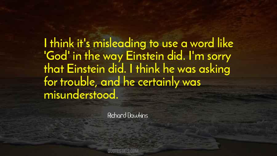 Quotes About Misleading Others #27122