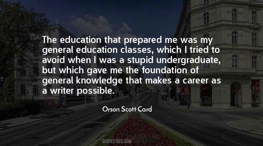 Quotes About General Education Classes #196025