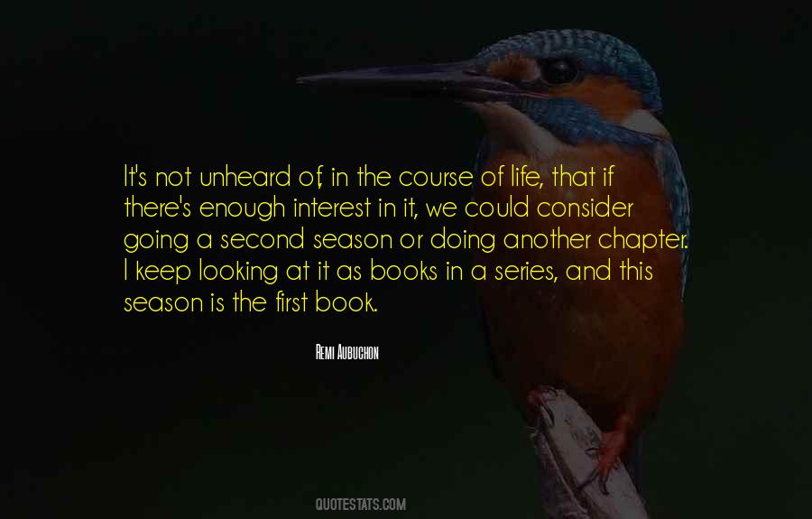First In A Series Quotes #1434515