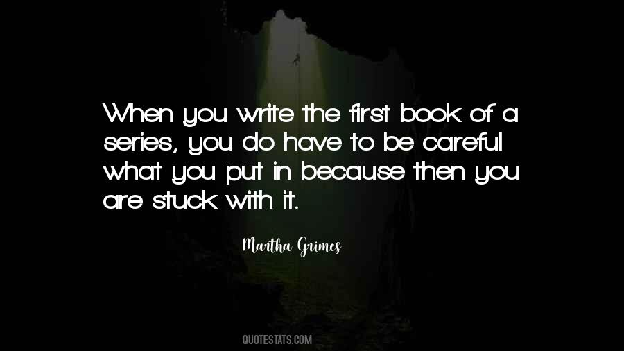 First In A Series Quotes #928252