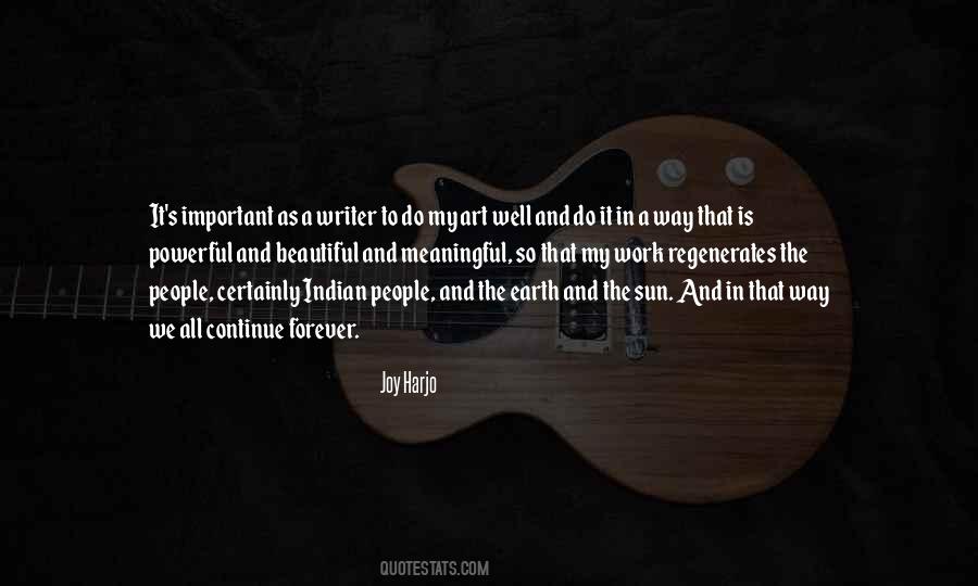 Art And Joy Quotes #1361450