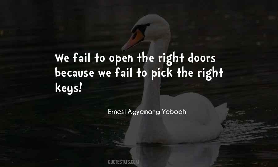 Quotes About Keys And Doors #1387280