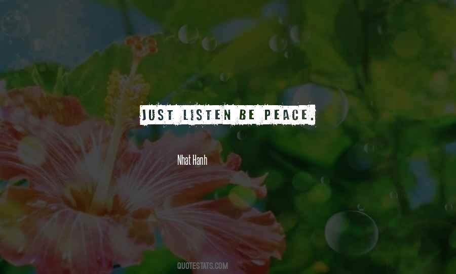 Be Peace Quotes #1607420