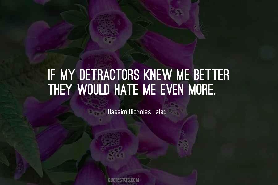 Quotes About Detractors #1543624
